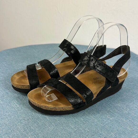 NAOT Footwear Arch Support Women's Kayla Sandal In Black Size 7/7.5 - Picture 2 of 10